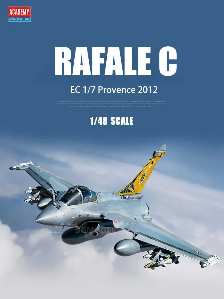 

Academy DIY assembly model kit Rafale C `EC 1/7 Provence 2012' 1/48 AC12346