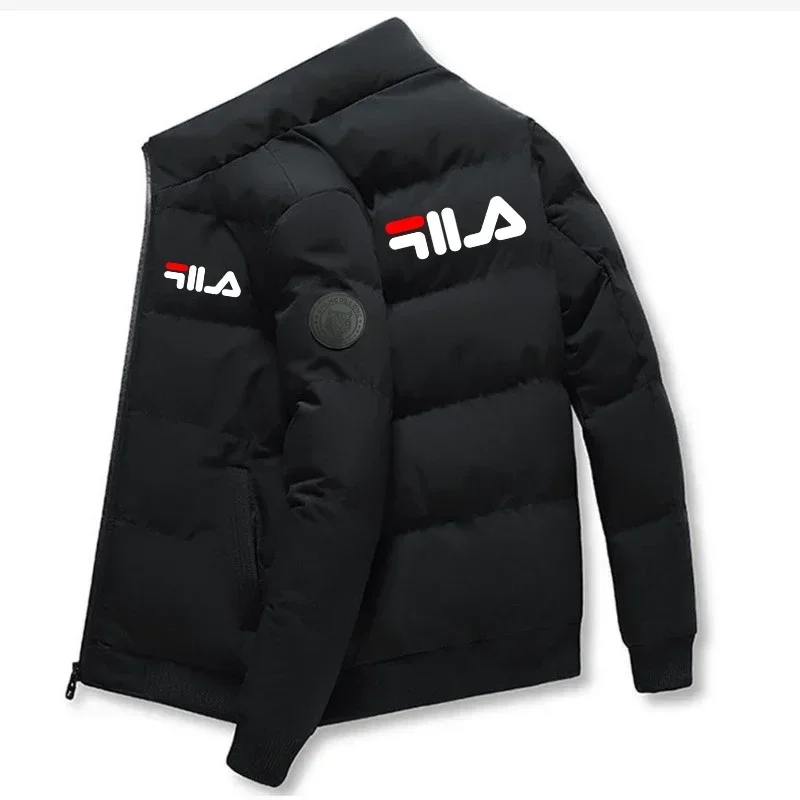 Nueva Chaqueta Corta Gruesa y Cálida para Hombre, Tallas M-5XL, Otoño Invierno, Cortavientos, con Cierre, Estampada, Informal, a la Moda, para Exteriores y Calle