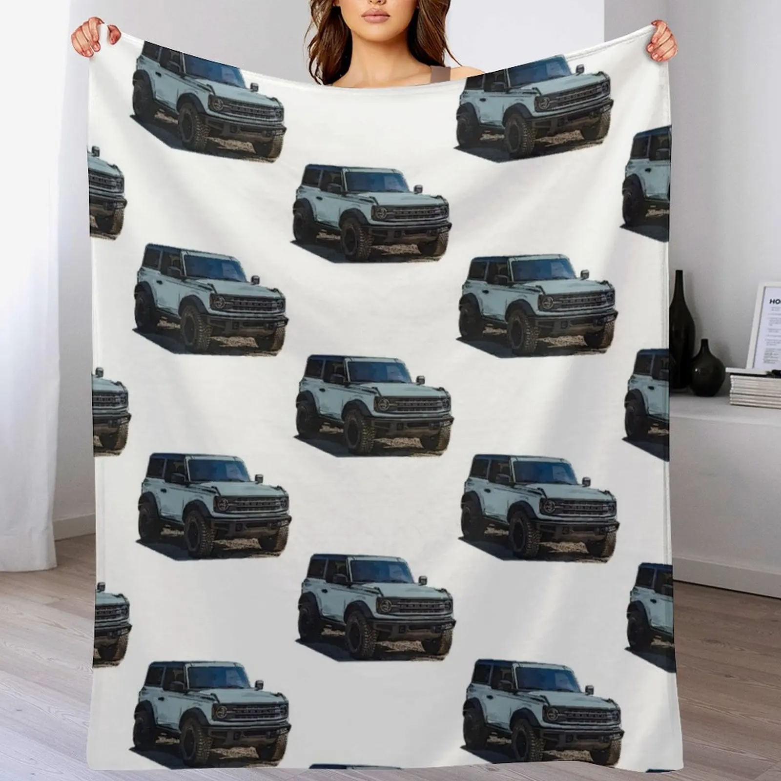 2021 Area 51 Ford Bronco 2 Door Throw Blanket Softest Personalized Gift Blankets