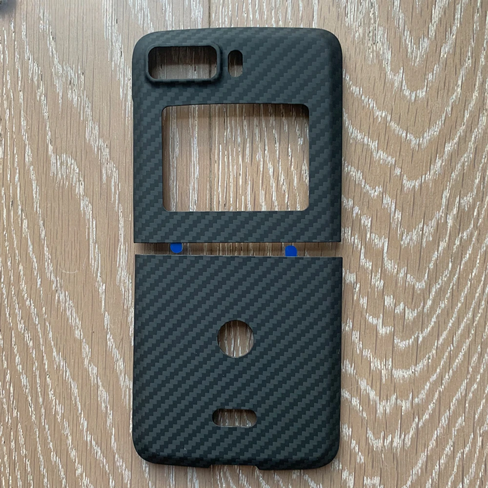 New Real Aramid Fiber For Motorola Razr 5G 2022 Anti-fall Carbon Fiber Ultra Thin Buine Razr 2022 Phone Hard Case Cover