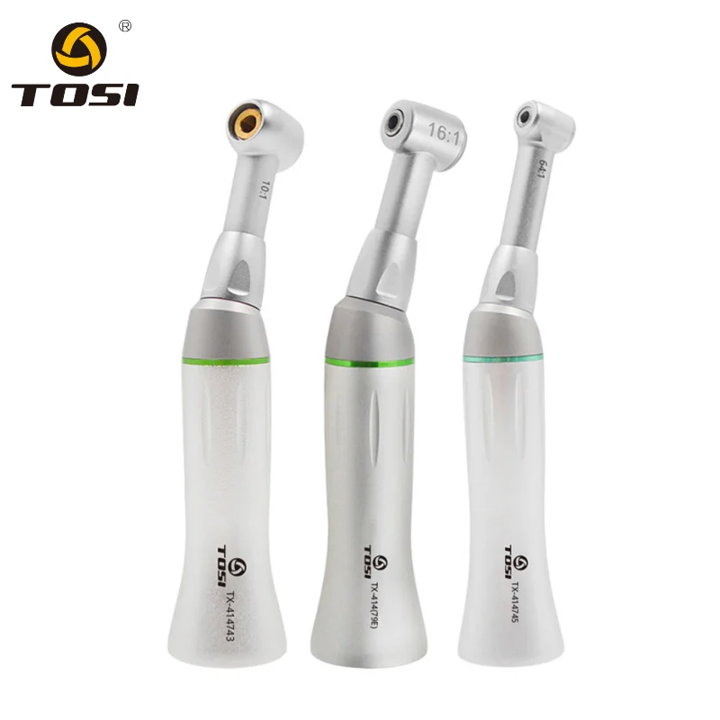 TOSI 10:1/16:1/64:1Contra Angle For Root Canal Treatment Reciprocating Air Scaler Handpiece For Endodontic Rotary Hand Files