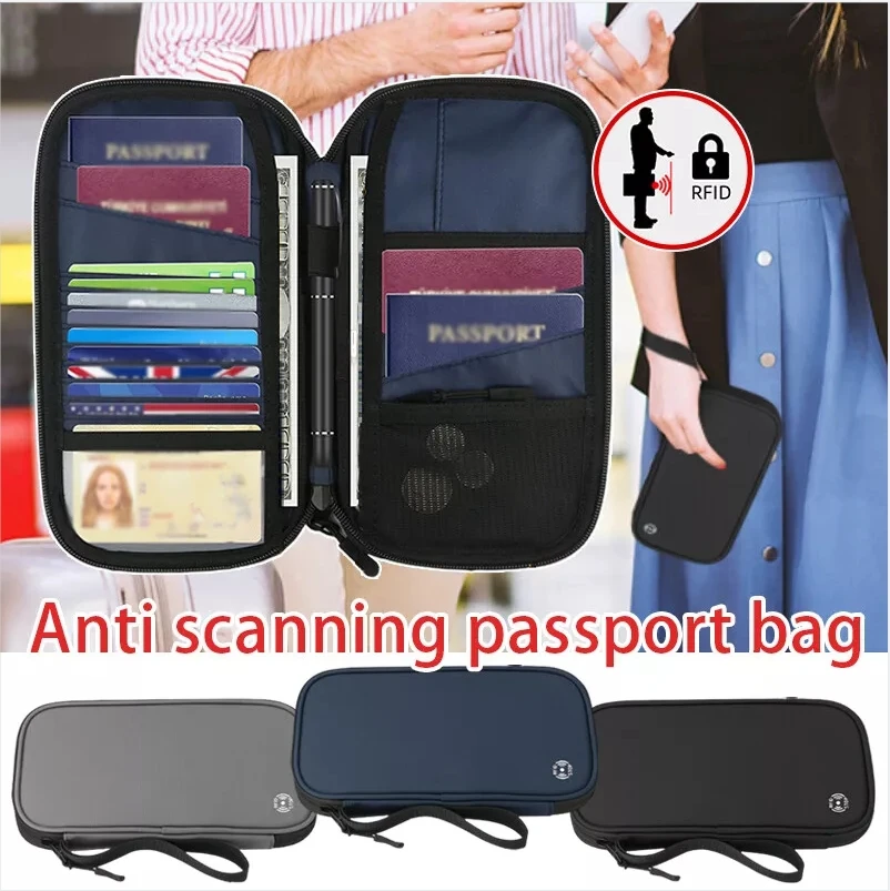 

New Travel Wallet Passport Credit ID Card Holder Organizer Cash Holder Document Bag Multifunction Purse Travel Pack Clutch Mujer