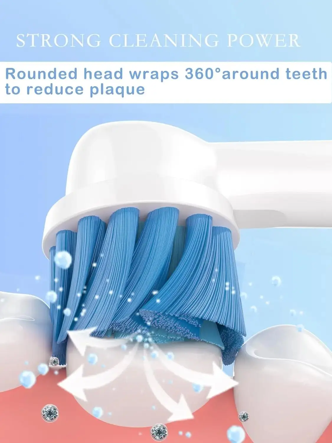 Têtes de brosse à dents électrique de remplacement, soins des gencives sensibles, pour Oral B Braun 7000, Pro 1000, 9600, 500, 3000, 8000 Clean, 4/8/16 pièces