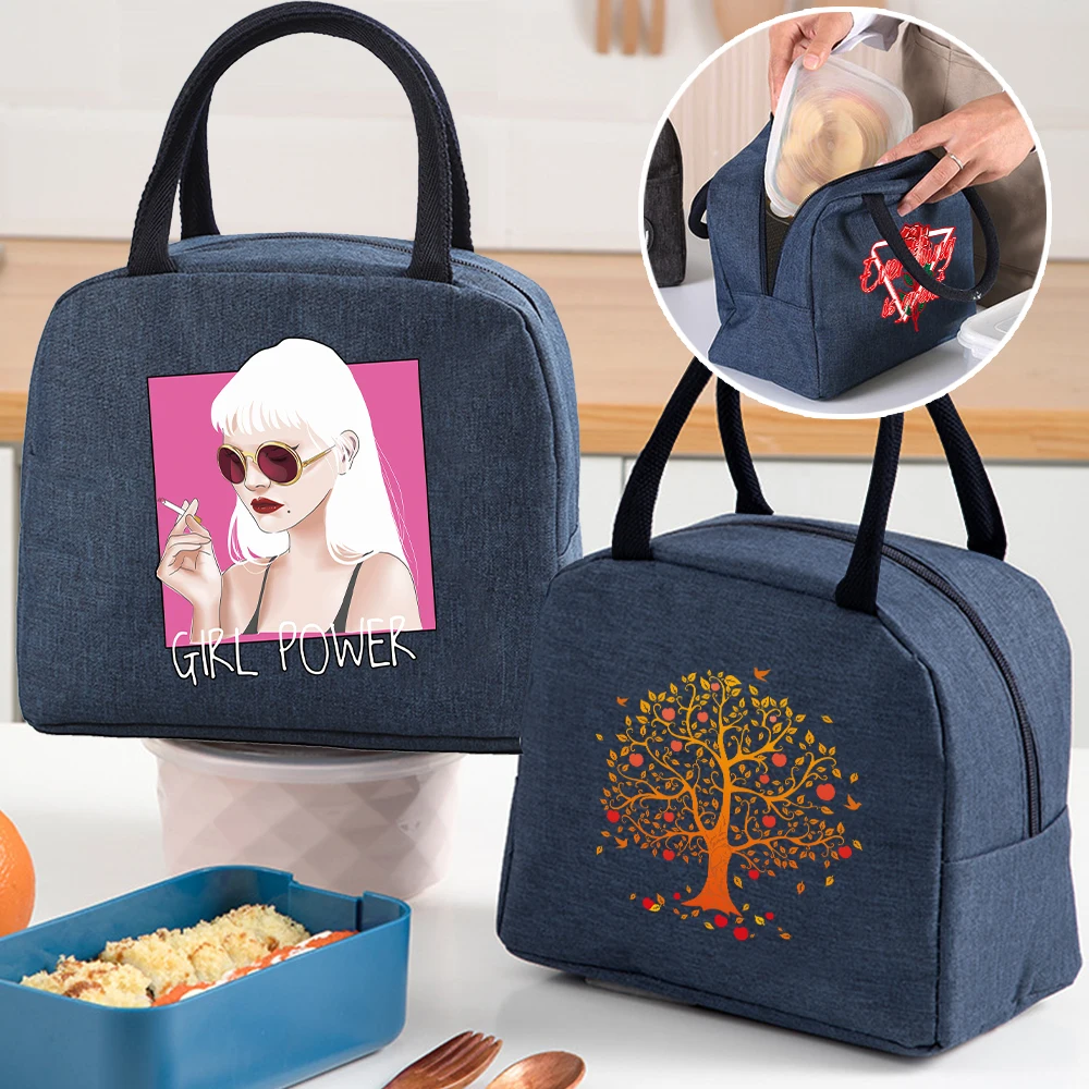 

Portable Handle Picnic Box for School Insulated Lunch Bag Large Capacity Travel Thermal Insulation Picnic Food Storage Bags