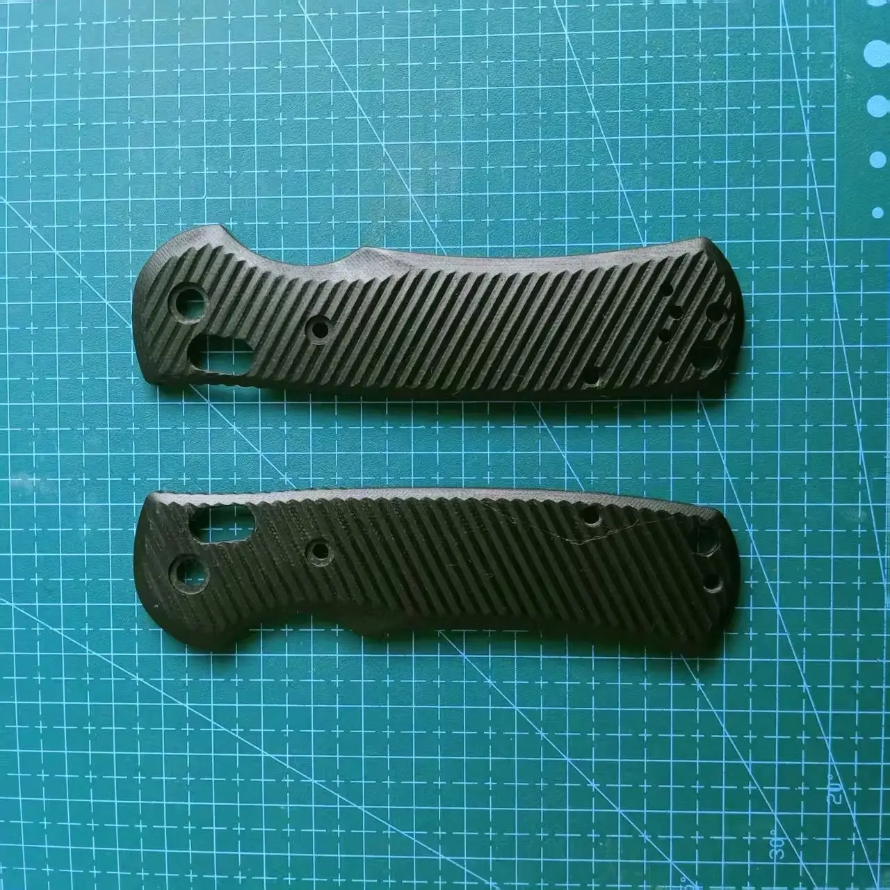 1 Pair Black G10 Knife Handle Scales for Benchmade Griptilian 550/551 Knives DIY Accessory