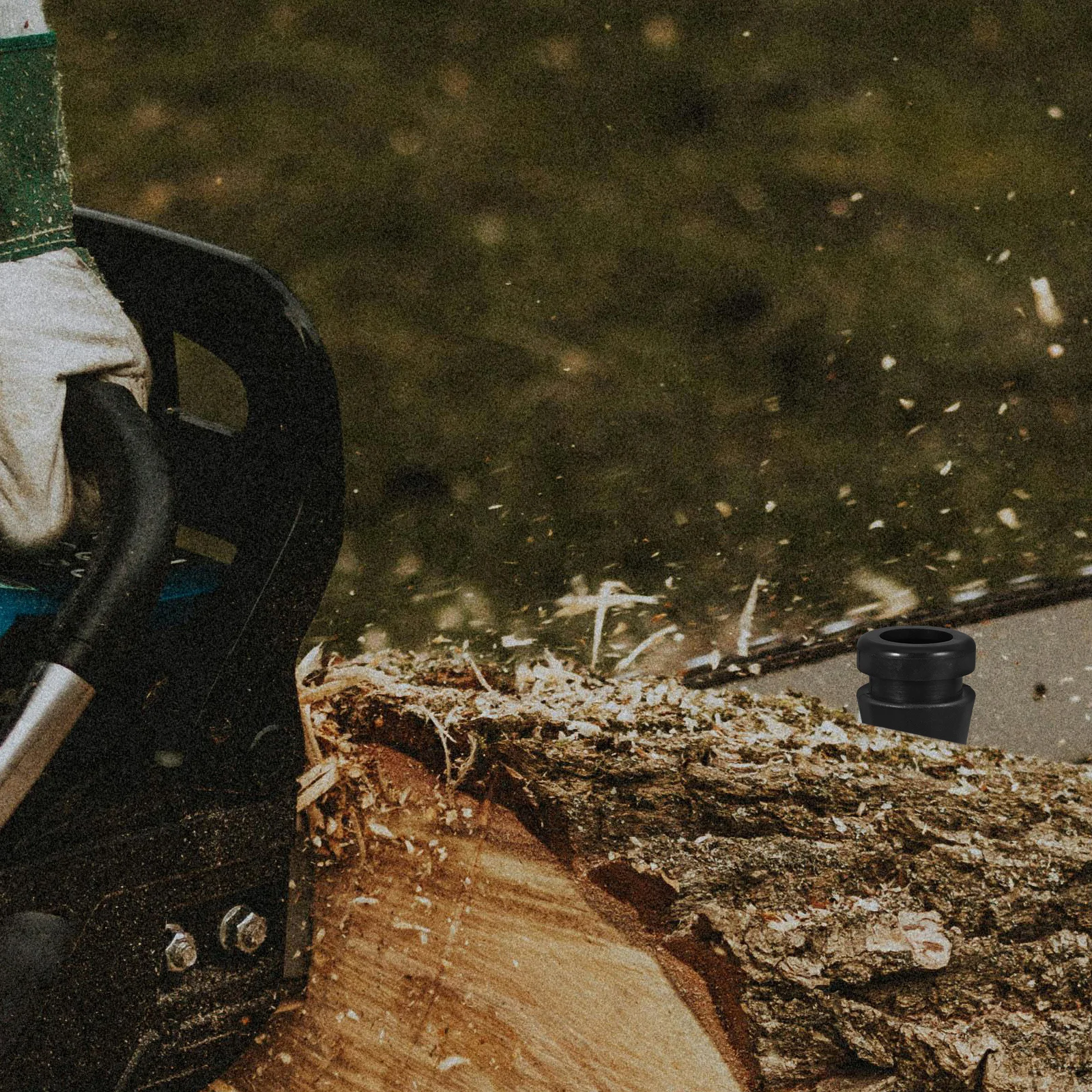 Almofadas de borracha para isolamento de vibração de motosserra, blocos de amortecimento para peças sobressalentes de motosserra com 10 peças