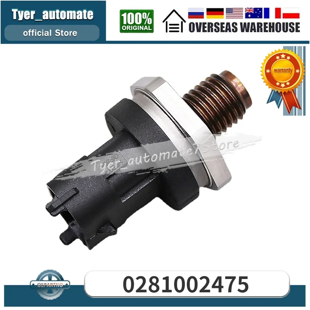 

Датчик давления топливной рампы 0281002475 для Fiat Ducato HYUNDAI Elantra Santa Fe Tucson KIA Carens Cerato Sportage