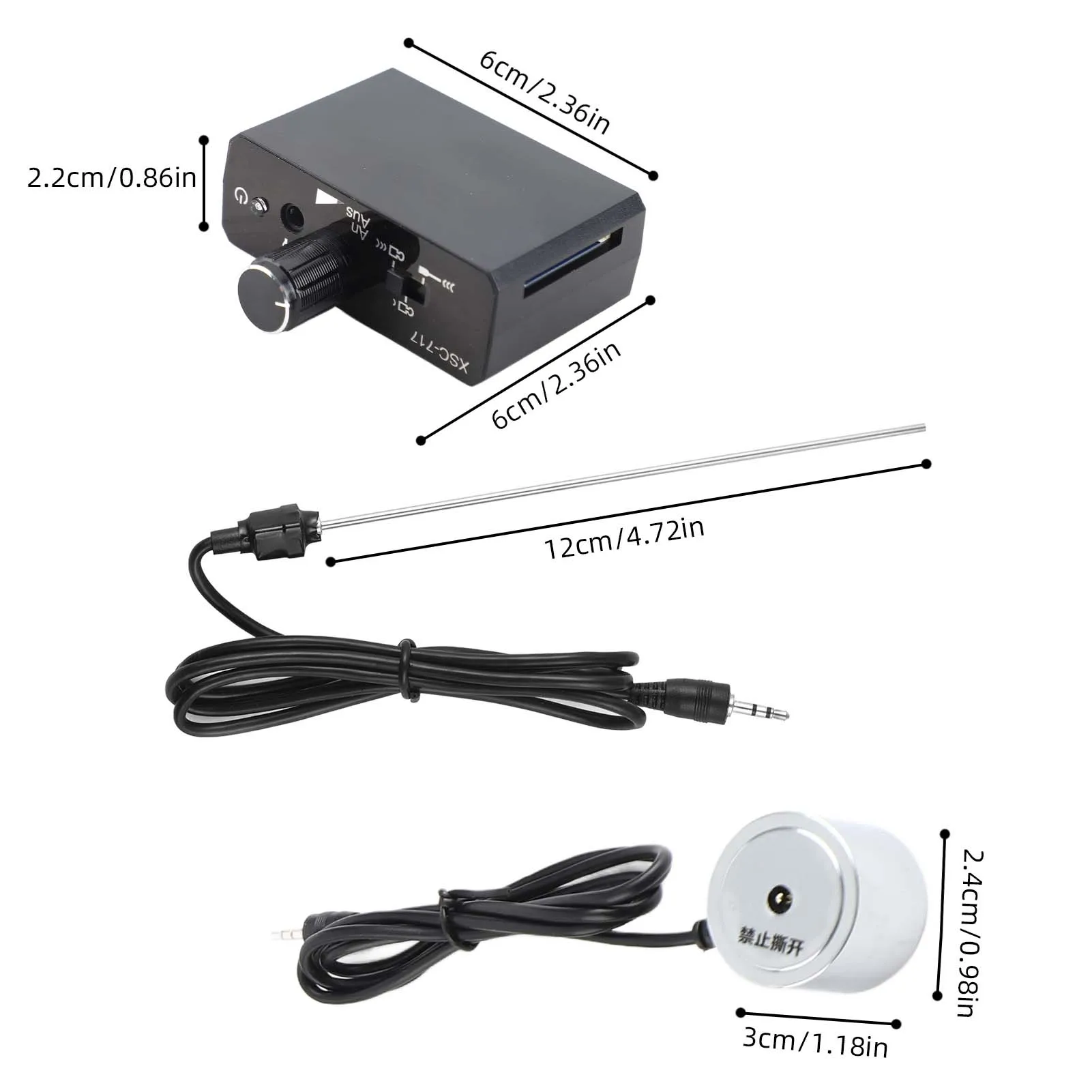 เครื่องตรวจจับน้ํารั่วไร้สายการก่อสร้างน้ํารั่วเซนเซอร์น้ําใต้ดินท่อรั่ว Monitor 20000X การขยายเสียง