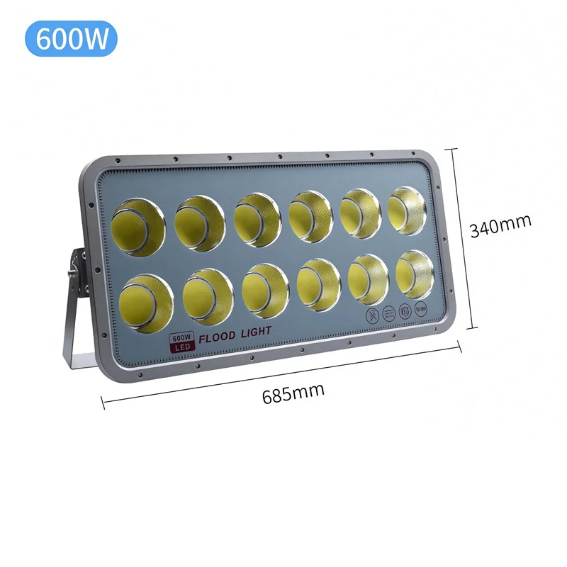 

Outdoor Waterproof LED Floodlights 50W 100W 400W 600W High Brightness Lighting for Basketball Court Soccer Field Wall Spotlight