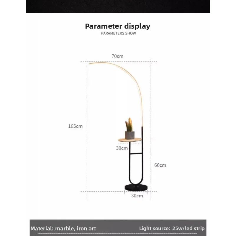Lámpara de pie sala de estar sofá lateral estante simple lámpara de noche dormitorio creativo estudio