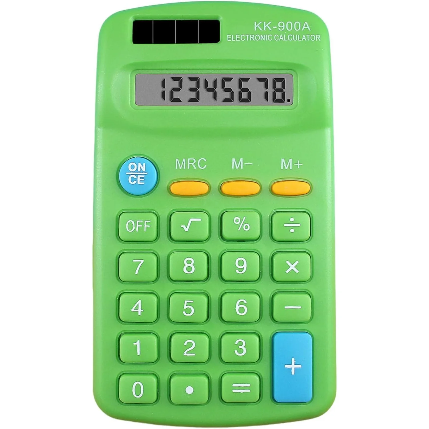 Calculator 8 Digits Calculator with LED Large Screen Big Button, Pocket Calculator for Office, , School  Blue