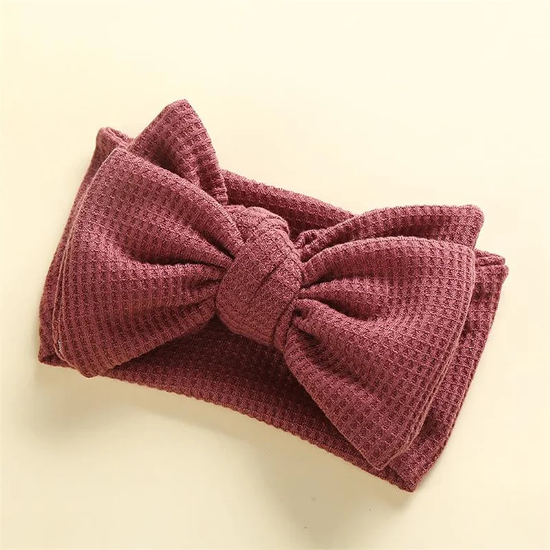 2022-06-01 Lioraitiin Infant Baby Mädchen Bogen Stirnband Niedlich Stretch Bowknot Schweiß Haar Bands Kleidung Zubehör