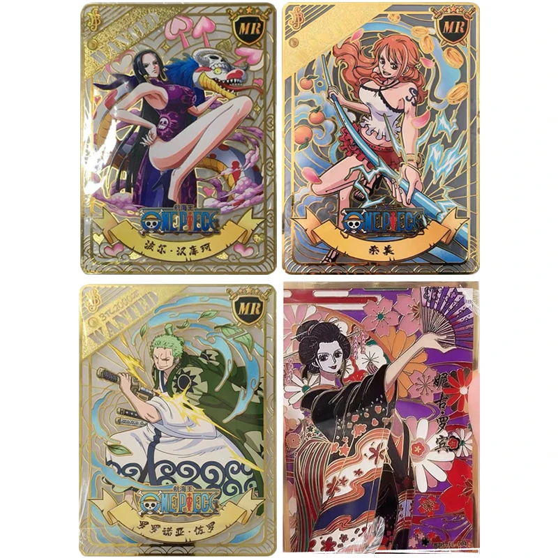 

Аниме ONE PIECE металлические карты Боа Хэнкок Нами Ророноа Зоро Санджи Коллекционные карты Рождественские подарки на день рождения Детские игрушки