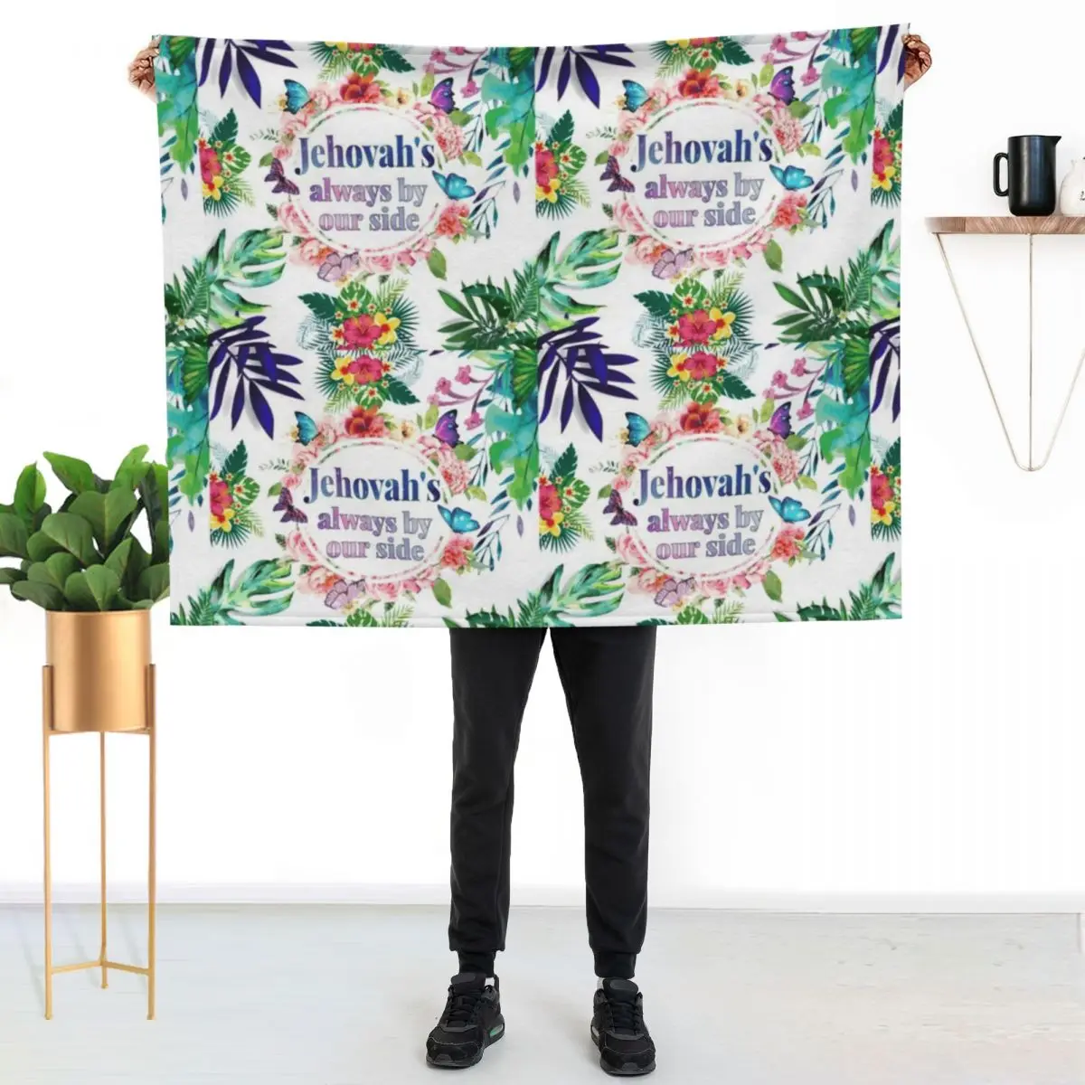 JEHOVAH'S ALWAYS BY OUR SIDE Throw Blanket christmas decoration Heavy Extra Large Throw Weighted for sofa Baby Blankets