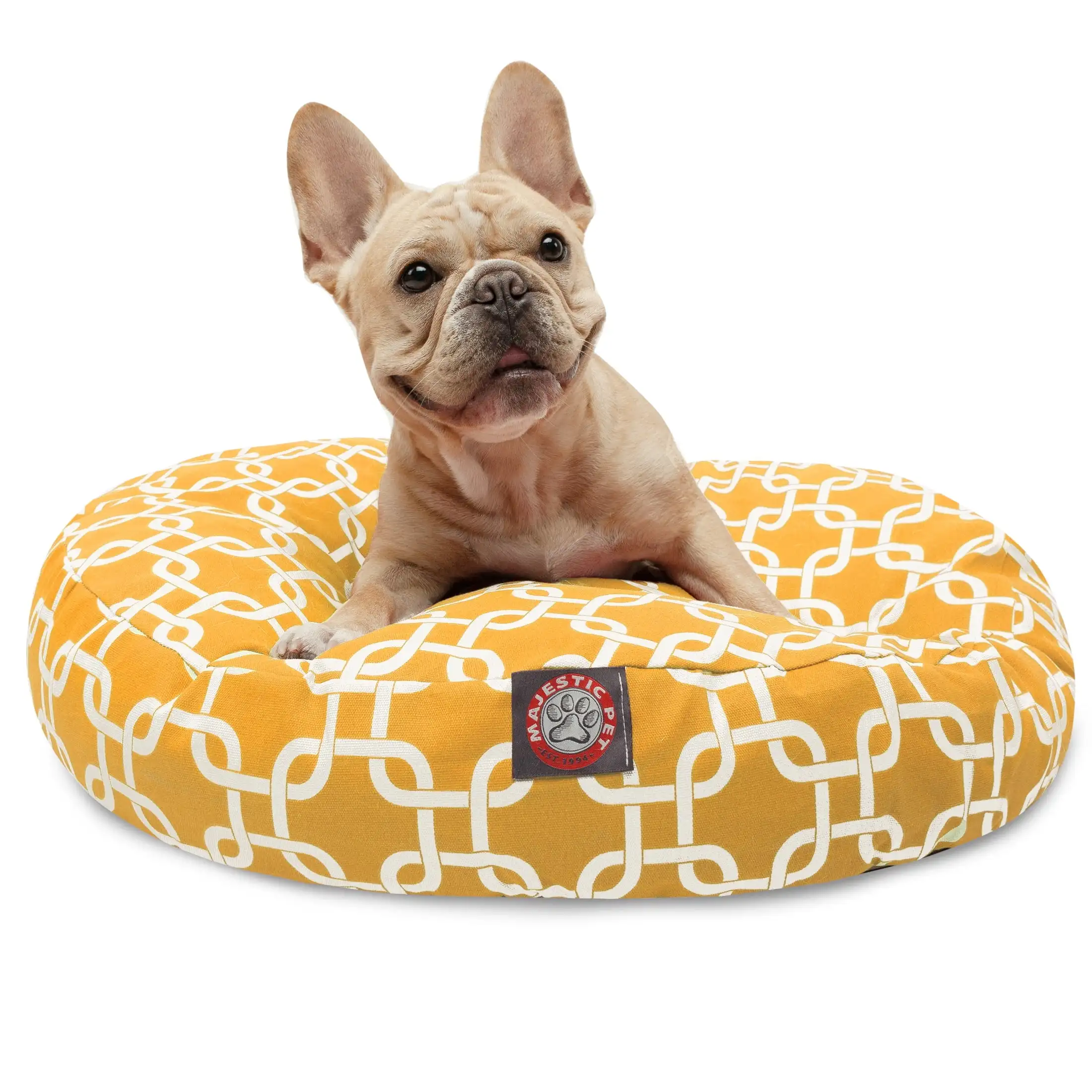 

Links Round Dog Bed Treated Polyester Removable Cover Machine Washable