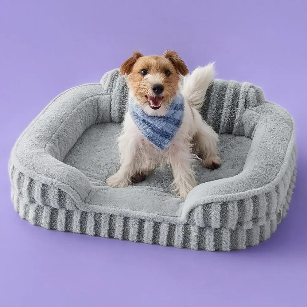 

Medium Size Dog Orthopedic Waterproof Pet Bed with Sides, High Back, Non-Slip Bottom, Egg-Crate Foam, Washable Removable Cover,
