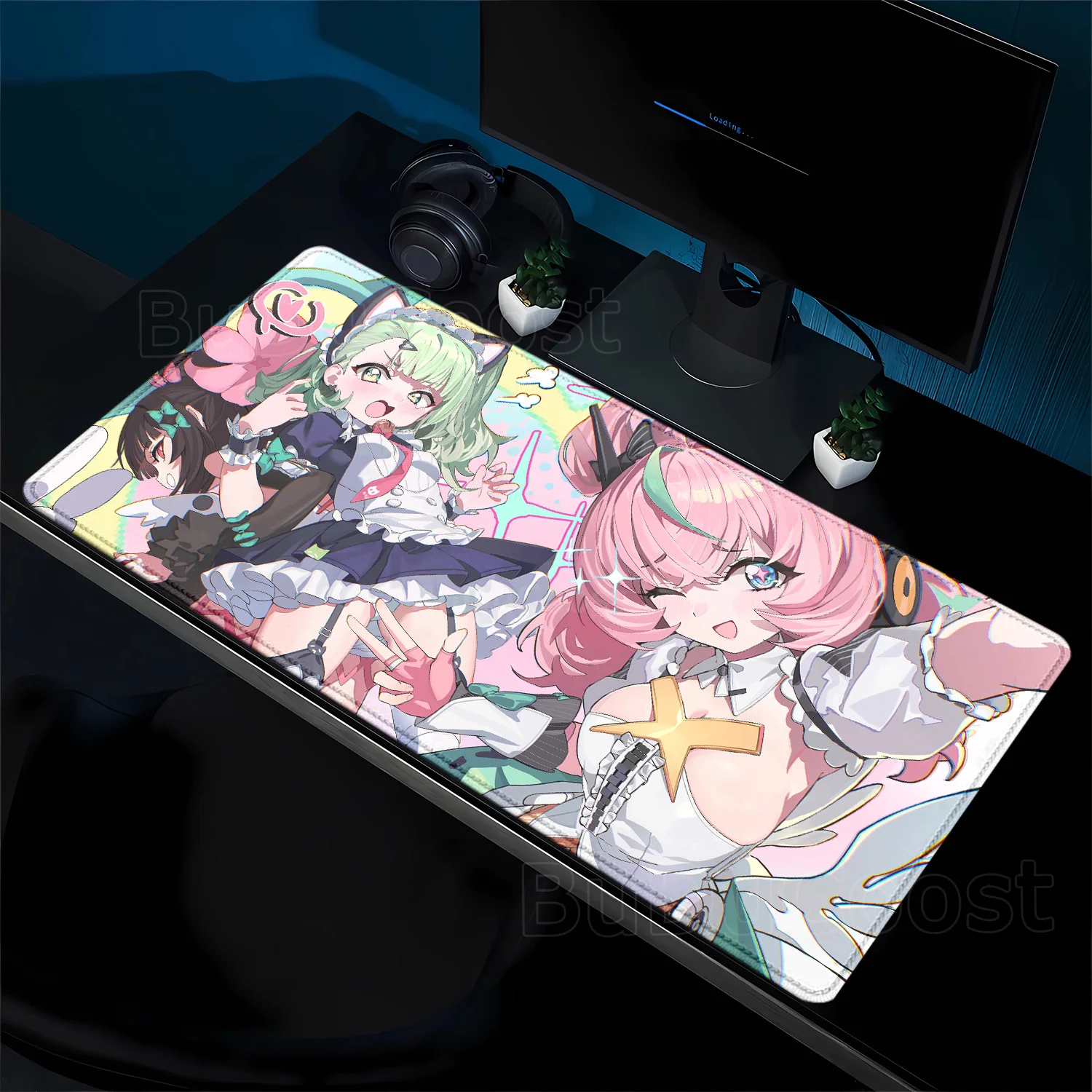 Nangong Yu Aria Sunna Mouse Pad ZZZ Zenless Zone Zero Cute Anime Girl Angels of Delusion PC overlock Mousepad Large Size DeskMat