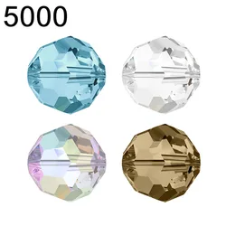 (1 piece) Original Crystal from Austria 5000 Timeless Round Bead Rhinestone for DIY Bracelet Necklace Jewelry Accessories Making