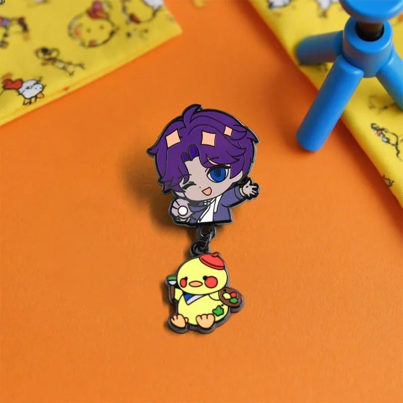 

Love and Deep Space Character Qi Yu Enamel Brooch Pendant Love and Deep Space Character Peripheral Badge Cute Pendant Ornament