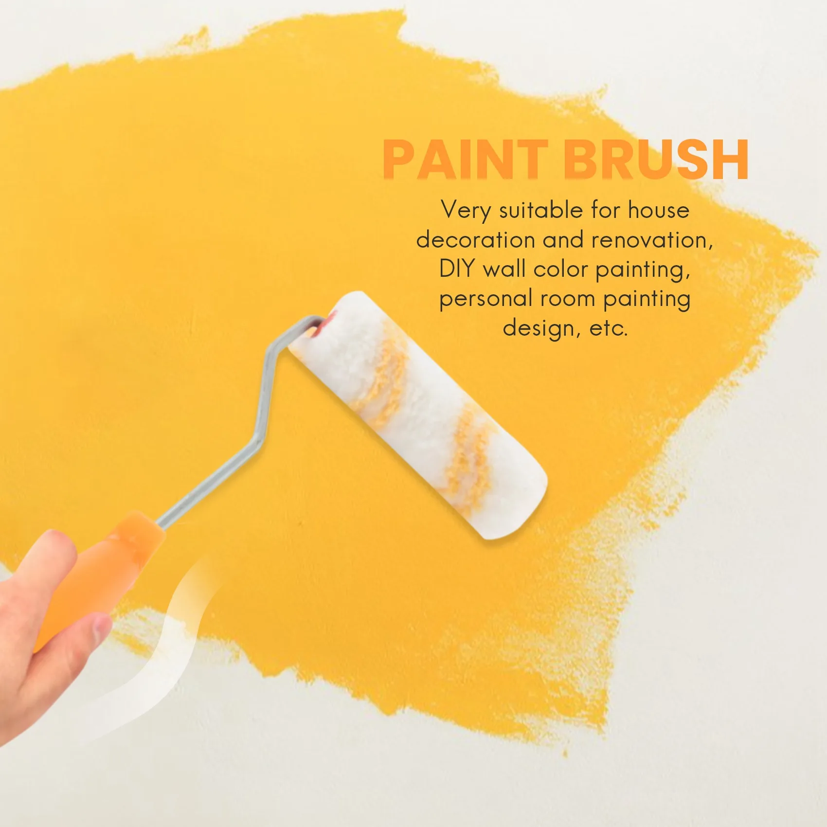 1 conjunto de 4 Polegada conjunto rolo pintura parede substituição capa rolo decoração para casa conjunto escova com escova rolo