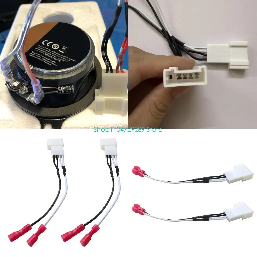 D8KE and Play 4 Pin Speaker Adapter for Select Automobile Luxury Vehicle