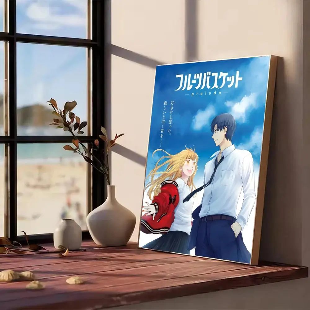 أنيمي F-سلال الفاكهة اللوحة الخط HD طباعة شخصية قماش جدار جدارية ملصق فني صور لغرفة المعيشة ديكور المنزل