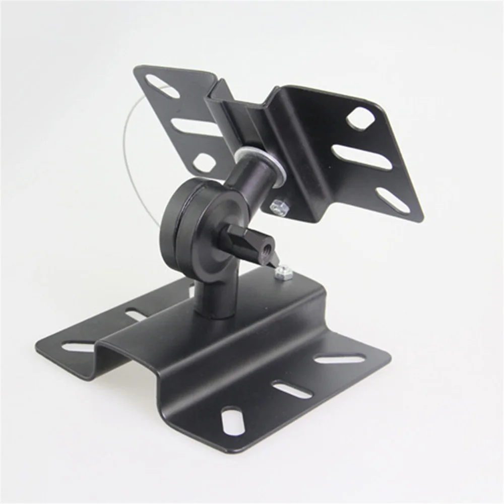 두꺼운 강판 2Pcs KTV 스피커 장착 브래킷 기어 유형 카드 팩 오디오 행거 홀더 벽 스탠드 스피커 액세서리