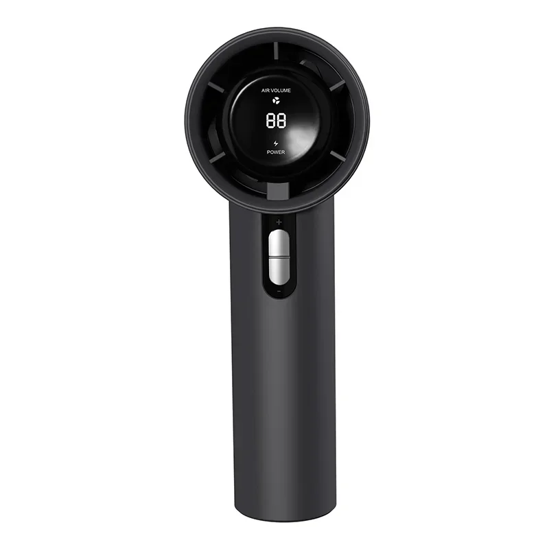 Lenovo 100 Speed Handventilator, USB-Aufladung, tragbarer Mini-Outdoor-Ventilator, leistungsstarker Turbo-Ventilator mit Eissensor, Hurricane Cannon für Zuhause und Büro