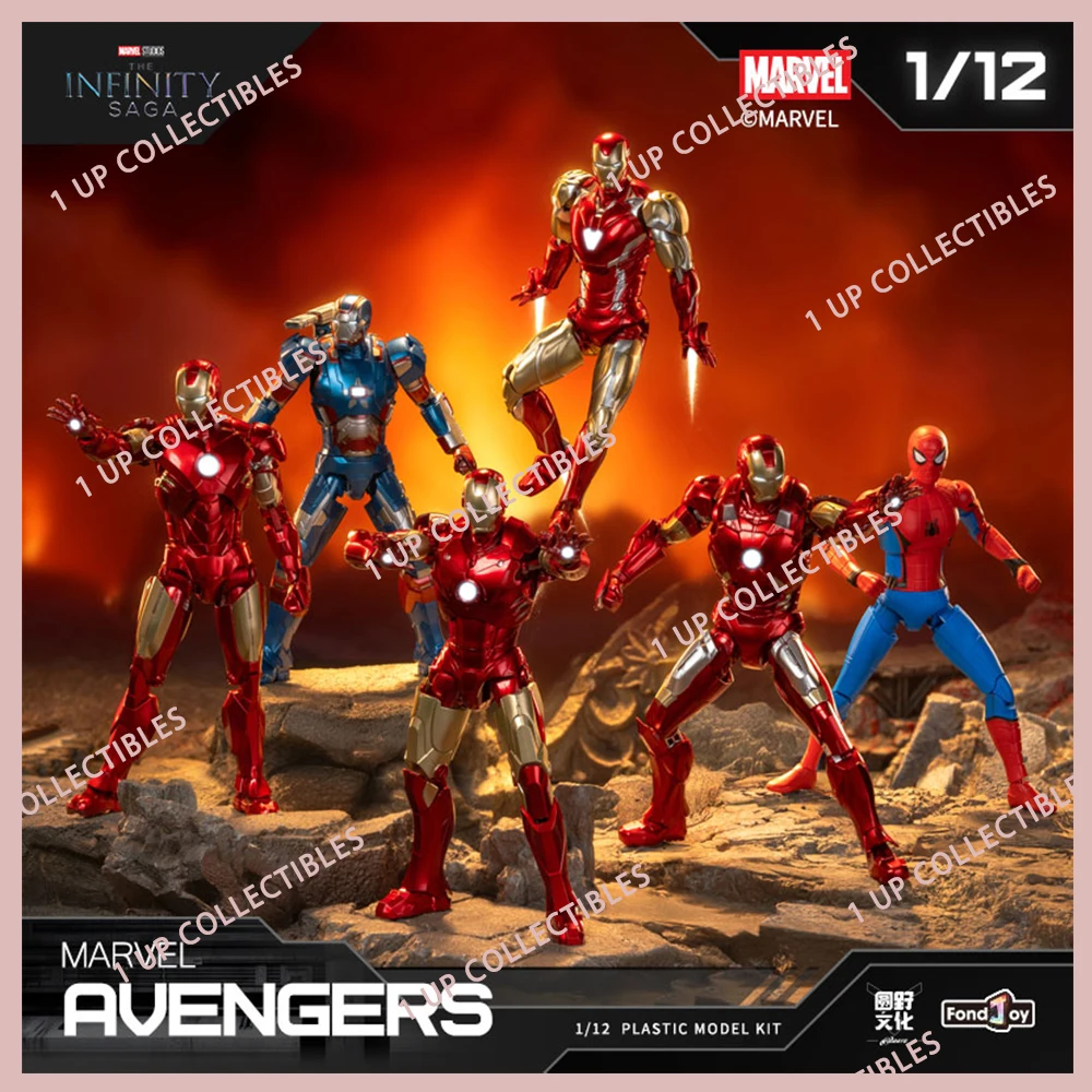 

Новая фигурка Fondjoy Surprise Box War Machine Aciton 1/12 в сборе, модель Железного человека Mk3 Mk4 Mk7 Mk85 Infinity Sag Joint, подвижная игрушка