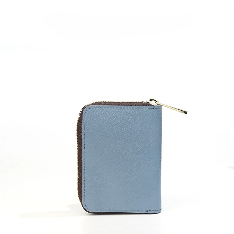 

New Women's Organizer Card Holder, Western Style Genuine Leather Zipper Wallet with Multi-Card Slots & ID Pocket