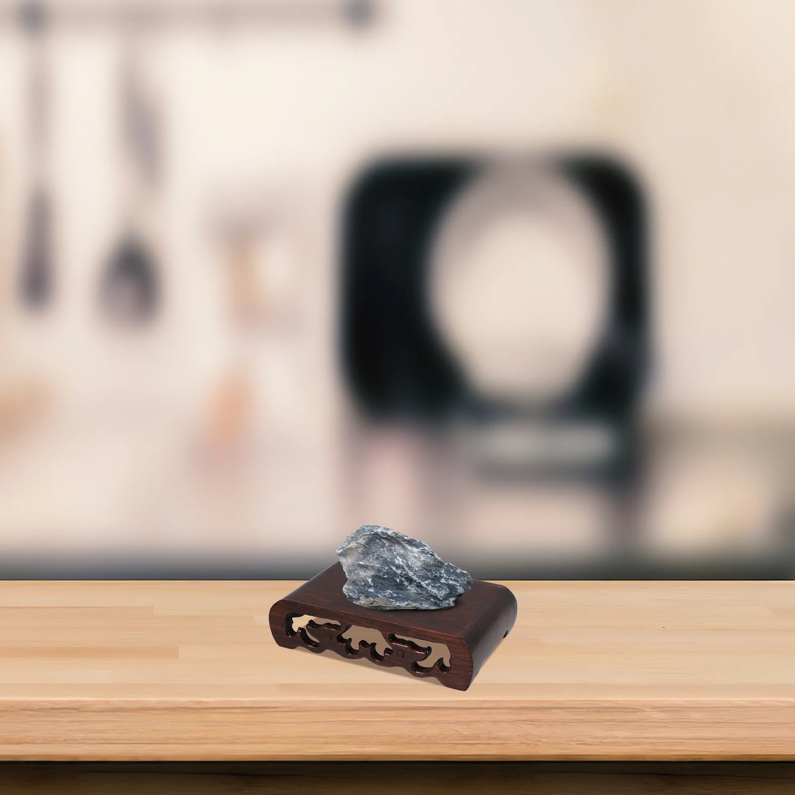 

1Set Wood Pedestal Rectangular Display Stand Carved Base for Vase Statue Flower Pot Sculpture Jewelry Display Ornament