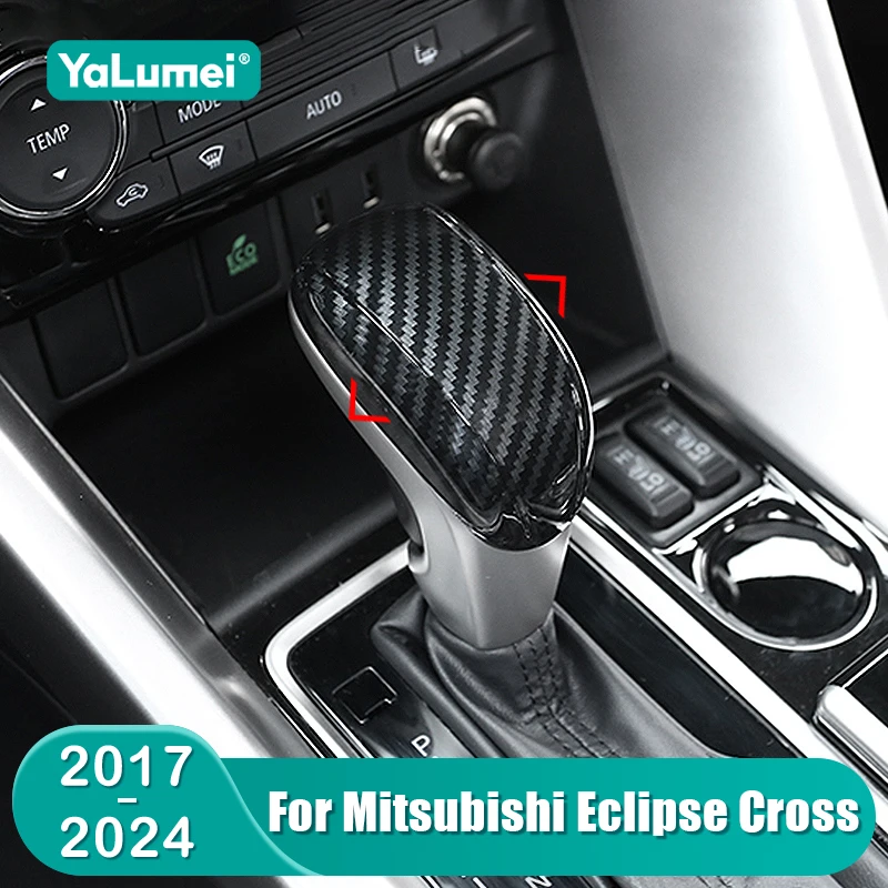 Für Mitsubishi Eclipse Cross PHEV 2017 2018 2019 2021 2022 2023 2024 Auto Schaltknauf Kopf Abdeckung Trim zubehör