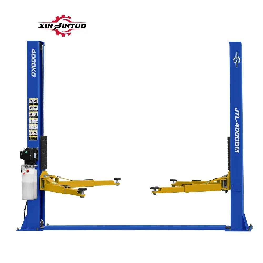 Xinjintuo Garage 5T Double post heavy  12000lbs hydraulic low ceiling auto lifter 2 post car lift for accident car