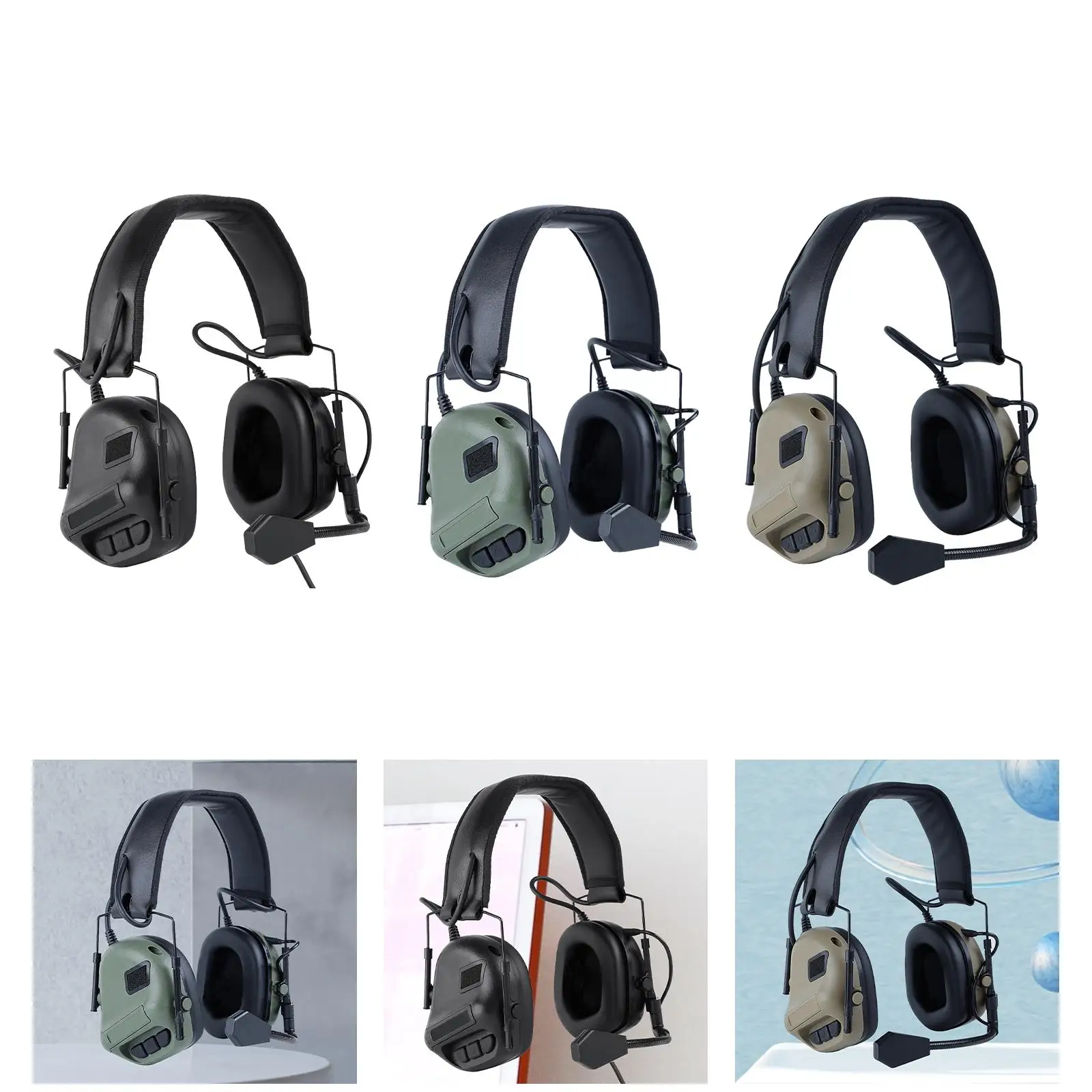 Protetores auditivos dobráveis macios, capas de ouvido, Earmuffs insonorizados, Ear Muff, copos para aprender avião, concertos para dormir, escritório