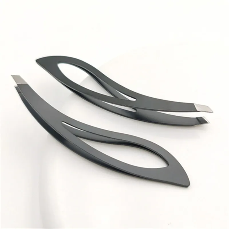 1PC Eyebrow Slant Tip Hair Removal Tweezers Stainless Steel Slanted Flat Point Tip Removal Professional Eye Brow Makeup Tool