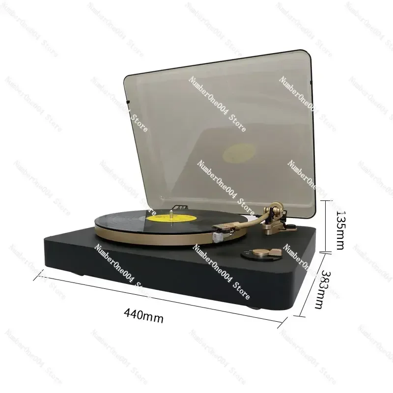 

perfect design wooden desktop High Fidelity Vinyl record Belt Drive w/Blue-tooth transmitter dj needle Turntable Player