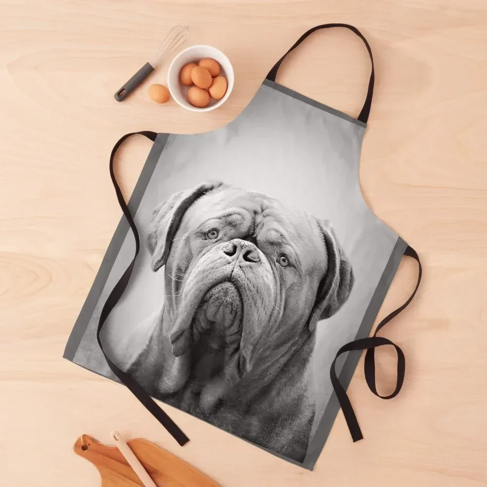 Dogue Bordeaux dog - BW Vintage - D30 Apron Kitchen Women House Things For Home And Kitchen kindergarten teacher Apron