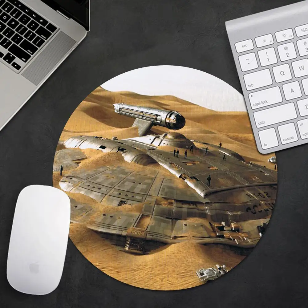 ستار تريك لوحة ماوس مستديرة ألعاب أجهزة الكمبيوتر المحمولة حصيرة لوحة المفاتيح Deskmat ملحقات الكمبيوتر مكتب حامي لوحة الماوس ألعاب الحصير أنيمي Mause منصات