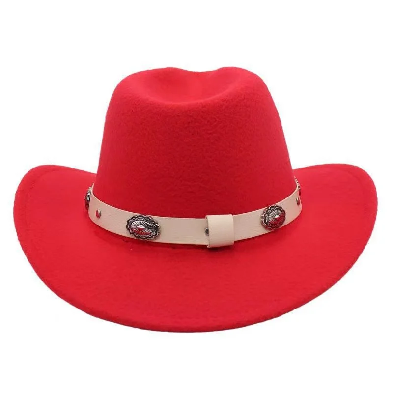 Designer Top Hat for Men and Women Western Cowboy Jazz Cap Felt Gorras Para Hombres Gorras 모자 Casquette Homme Hot sale sexmachin