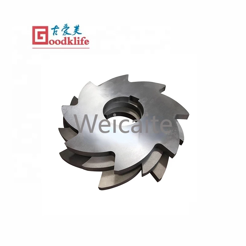 2024 New customized rubber slitting rotor knives for double shaft grinder knives