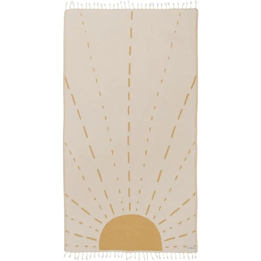 

Organic Cotton Turkish Beach Towel - Quick Dry, Ideal for Beach or Picnic