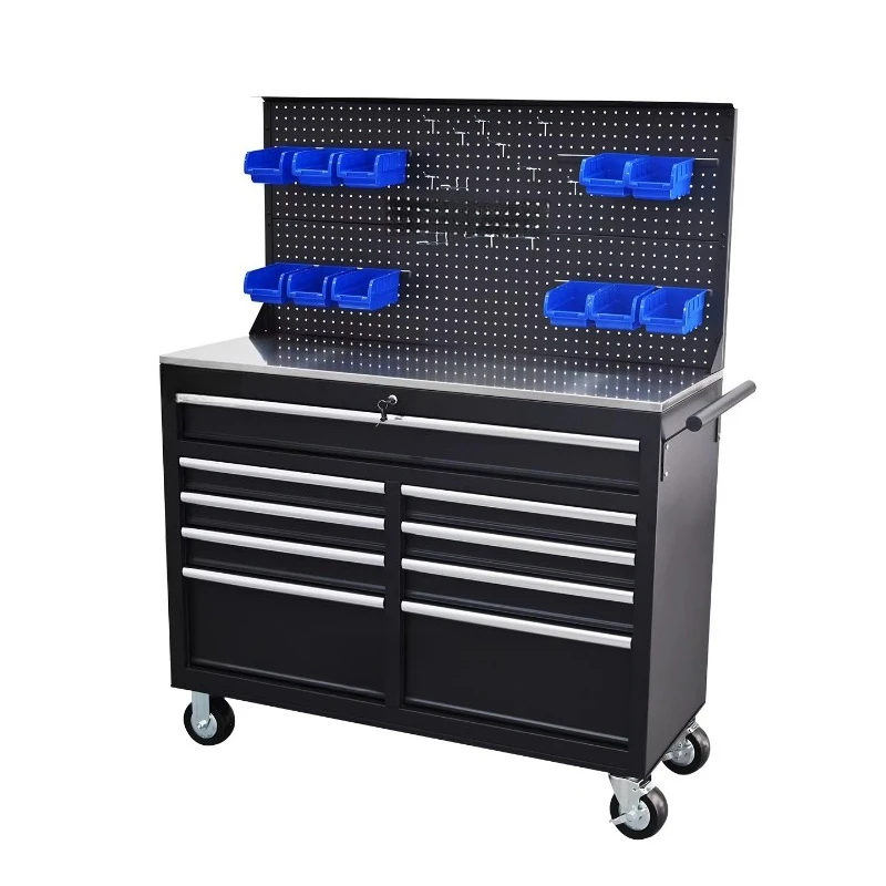 

Stainless steel countertop tool cart, multi-function maintenance cart, mobile drawer console
