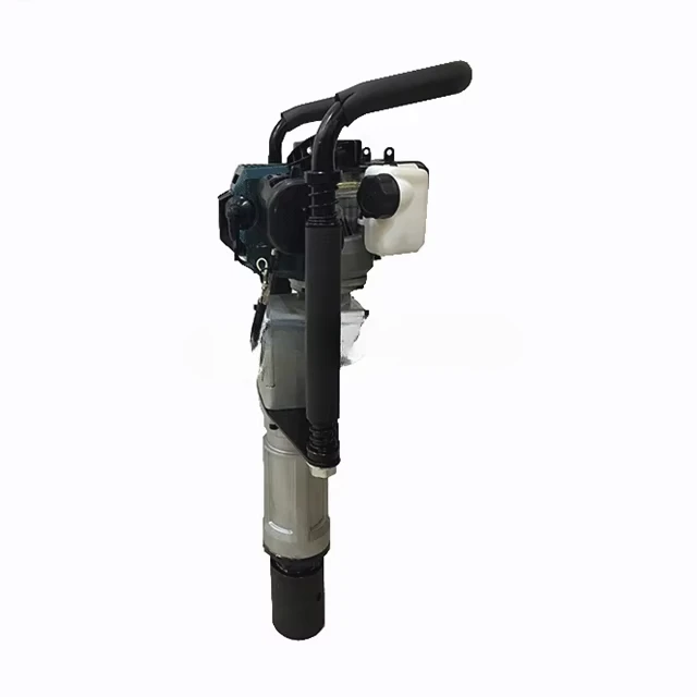 

70mm Portable Handheld Petrol Guardrail Vibrating Fence Piling Machine /Post Pile Driver for Asia Market