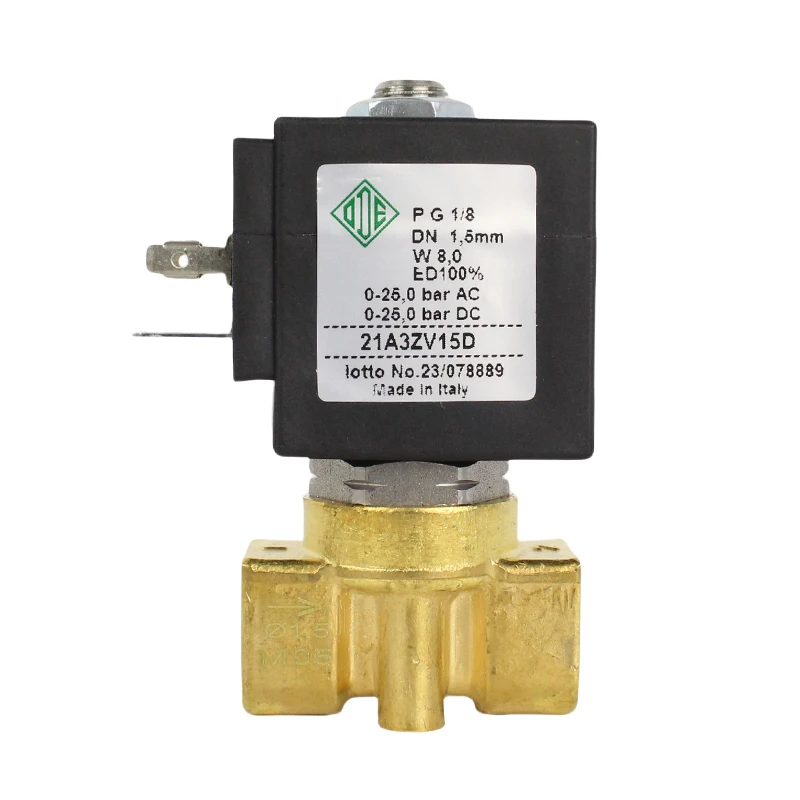 

Италия ODE Латунный электромагнитный клапан 4690A0V15 21A3ZV15D Н.О. Воздушный компрессор прямого действия DN6 с резьбой 1/8 дюйма, оригинальный на складе