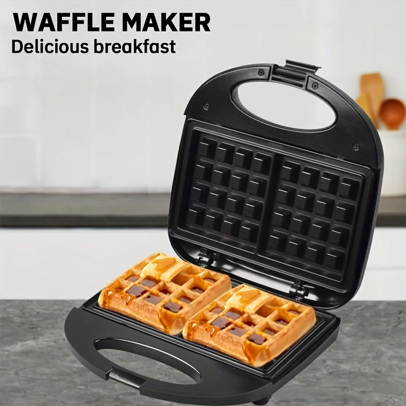 750Wago high-power rapid heating breakfast snack sandwich maker，Suitable for sandwich and waffle makers
