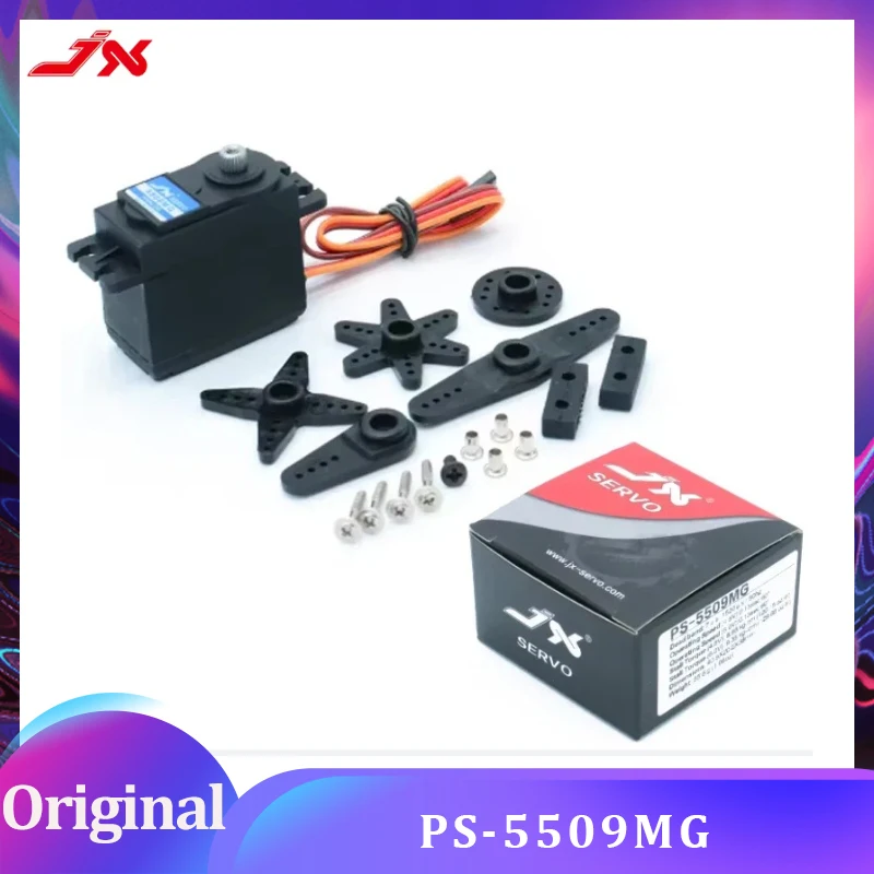 JX Servo PS-5509MG 9Kg Metal Gear padrão Analógico Servo Core Peças de alto torque para kits de drone de barco de carro RC