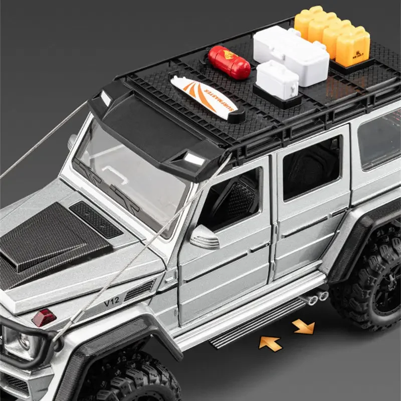 

1/22 Modified Version G550 Alloy Car Model Diecast Simulation Metal Toy Off-road Vehicle Car Model Sound and Light Gift