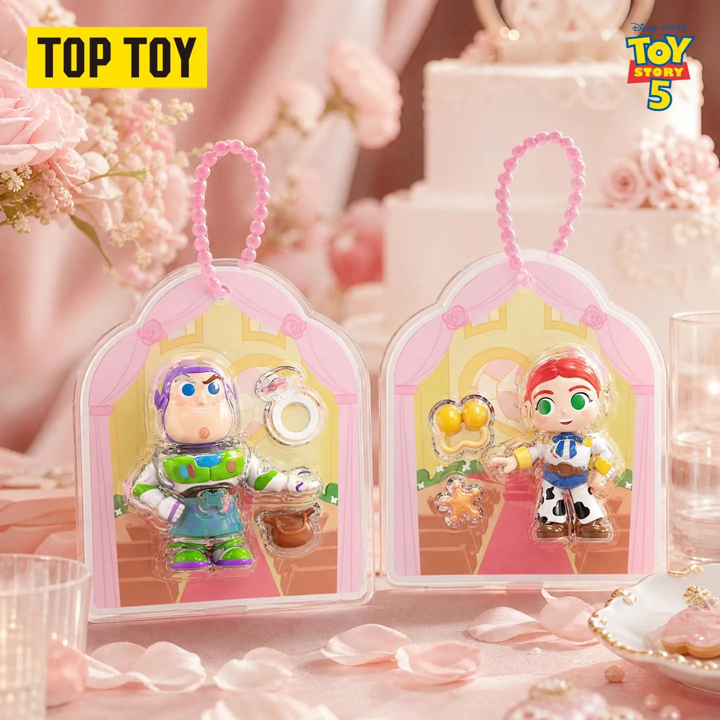 Toptoy Disney Toy Story 5 Blind Box Acrylic Hanging Ornament Pendant Wedding Series Couple Gift For Adults
