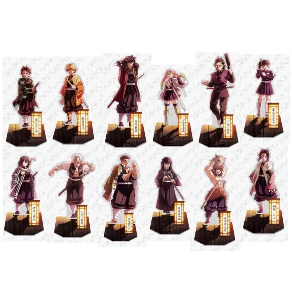 

Demon Slayer Tokitou Muichirou Kanroji Mitsuri Iguro Obanai Shinazugawa Sanemi Acrylic Stand Doll Anime Figure Model Toys Gifts