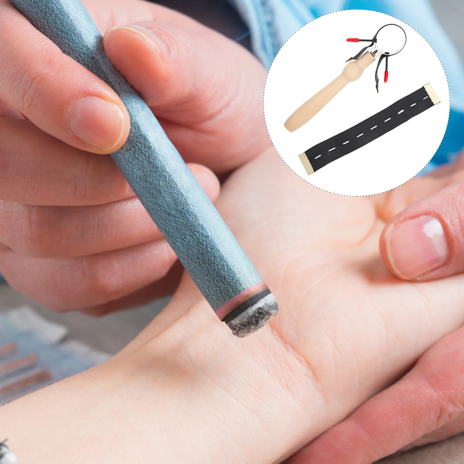 

Набор для моксотерапии: держатель для рулонов моксы, ручной инструмент для мокса-терапии, эргономичный дизайн, защитный чехол от ожогов для домашнего и салонного использования